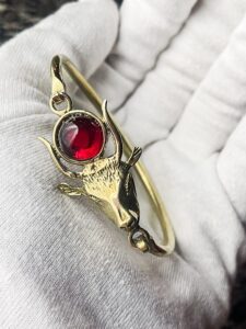 Handcrafted Goddess Hathor Bracelet: Egyptian Jewelry Gift - Image 2