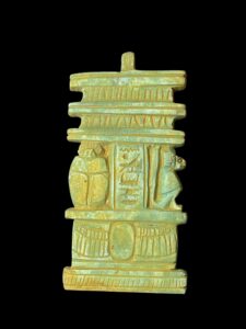 Amulet for Scarab beetle and Egyptian Baboon and Djed pillar of Osiris - Image 2