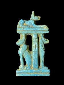 Amulet for God Anubis with Cobra Goddess and Djed pillar of Osiris - Image 2