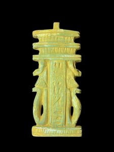 Amulet for God Anubis with Cobra Goddess and Djed pillar of Osiris - Image 2