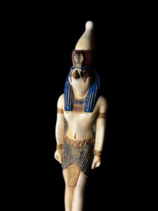 Egyptian God Horus Statue: Falcon God of the Sky, Stone Art - Image 2