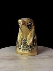 Egyptian God Horus Statue: Falcon God of the Sky, Fiberglass Art - Image 2