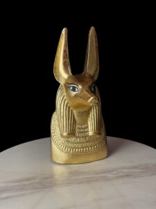 Jackal God Anubis statue made in Egypt, Egyptian Anubis sculpture. - Image 2