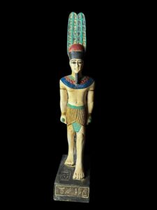 Egyptian God Amun Statue: Museum Replica - Image 2