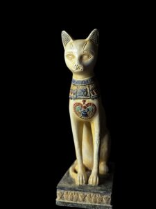 Ancient Egyptian Goddess Bastet statue, Home decor statues made in Egypt - Image 2