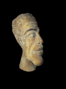 Handmade Egyptian King Akhenaton Statue: Solid Stone Sculpture - Image 2