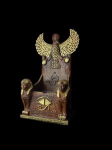 King Tutankhamun Throne: Eye of Horus, Winged Scarab & Nekhbet Symbol - Image 2