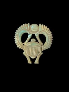 Egyptian Scarab Replica: Hieroglyphic Decor, Archeology Gift - Image 2