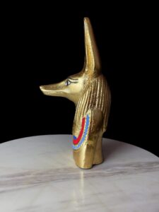Jackal God Anubis statue made in Egypt, Egyptian Anubis sculpture. - Image 2