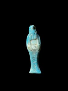 Mini Stone Egyptian God Horus Falcon Statue - Image 2