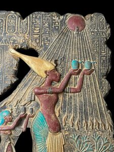 Ancient Egyptian Royal Devotion - Akhenaten's Family Worshipping the Sun God Atun - Image 2