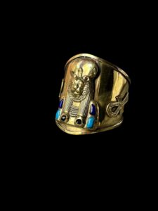 Goddess Sekhmet Cuff Bracelet: Egyptian Symbol Jewelry - Image 2