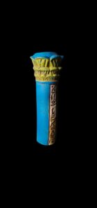An ancient column from Egypt is made of porcelain with hieroglyphics. - Image 2