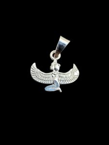 925 Sterling Silver Goddess Isis Pendant Egyptian Goddess , sterling silver necklace for Goddess , Isis Pendant made of pure silver. - Image 2