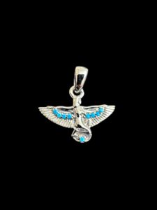 925 Sterling Silver Goddess Isis Pendant Egyptian Goddess , sterling silver necklace for Goddess , Isis Pendant made of pure silver. - Image 2