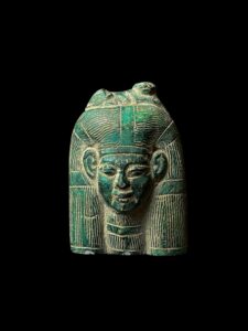 Egyptian Goddess Sekhmet Protecting Hathor Statue - Image 2