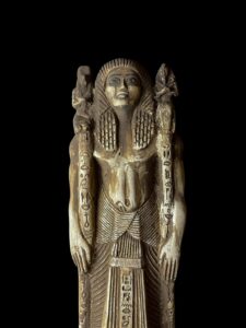 Stone Egyptian God Anubis Statue with King Tutankhamun - Image 2