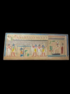 Ancient Egypt Judgment Day Wall Relief with Anubis - Image 2