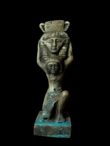 Manifest Handmade Goddess Hathor Statuette , Statue for the Egyptian Goddess Venus - Image 2