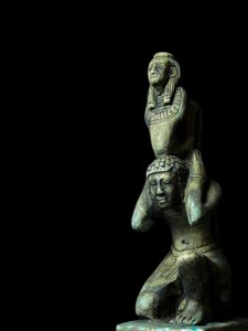 Manifest Handmade Goddess Hathor with cobra body Statuette , Statue for the Egyptian Goddess Venus - Image 2