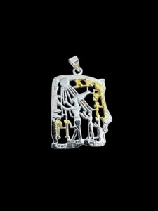 Sterling Silver Akhenaten Necklace: Handmade Egyptian King Charm - Image 2