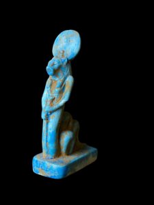 Egyptian Goddess Sekhmet Statue with Cobra Body - Image 2