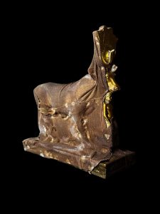 Goddess Hathor Statue with Amenhotep II: Egyptian Museum Replica - Image 2