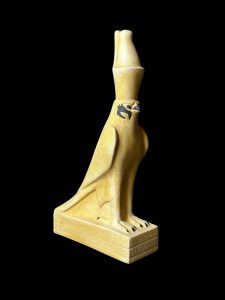 Egyptian God Horus Statue: Falcon God of the Sky, Stone Art - Image 2