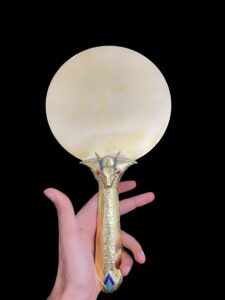 Goddess Hathor Mirror: Ancient Egyptian Religious Artifact - Image 2