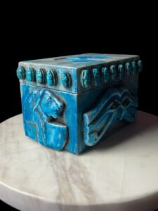 Egyptian Goddess Sekhmet Box: Eye of Horus, Scarab Beetle Symbol - Image 2