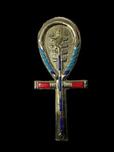 24k Gold Plated Brass Ankh Cross: Egyptian Key of Life - Image 2