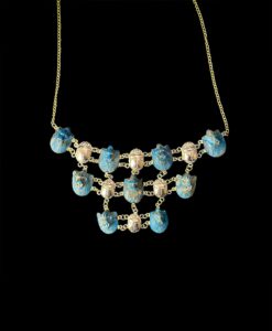 Goddess Sekhmet Pectoral Necklace: Hand-Carved 24k Gold Plated Scarab Amulets - Image 2