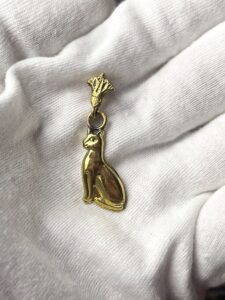 Bastet Cat Pendant: Egyptian Goddess Jewelry, Gift for Cat Lovers - Image 2
