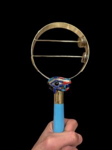 Handcrafted Egyptian Sistrum: Eye of Horus Musical Instrument - Image 2