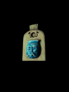 Hand-Carved God Bes Amulet Pendant: Unique Egyptian Necklace - Image 2