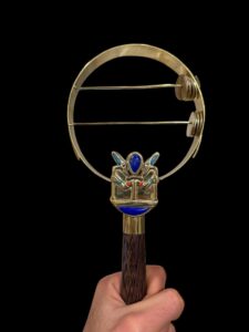 Egyptian Sistrum: Ankh & Osiris Scepter - Made in Egypt - Image 2