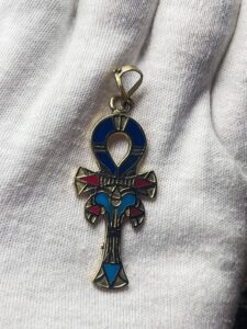 Brass Egyptian Ankh Key of Life Pendant - Image 2