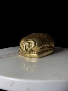 Rare Antique Scarab Statue: Ram of Amun-Re Transformed Form - Image 3