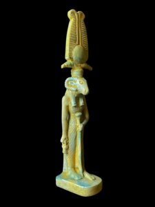 Vintage Ram God Khnum Statue: Ancient Egyptian Decor - Image 3