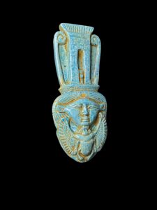 Goddess Hathor with Scarab beetle symbol for protection and Luck - Image 3