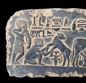 Goddess Hathor Temple Relief: Egyptian Art - Image 3