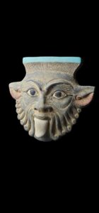 Hand Carved God Bes Statue: Egyptian Art Home Decor - Image 3
