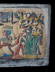 Ancient Egyptian Stone Art Relief: Pharaonic Mythology Home Decor - Image 3