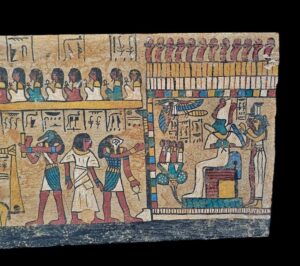 Ancient Egypt Judgment Day Wall Relief: God Anubis - Image 3