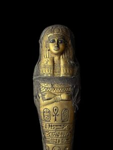 Big Egyptian vintage Ushabti, Shabti with God Anubis. Egyptian replica artifacts - Image 3