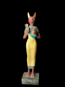 Ancient Egyptian Goddess Bastet statue, Home decor statues made in Egypt - Image 3