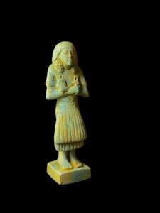 Egyptian Pharaoh statue from Stone, Museum replica artifact - Image 3