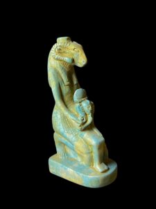 God Horus with Ram head God Khnum made in Egypt - Image 3