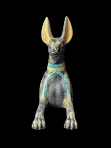 Basalt Stone Anubis Statue: Egyptian God of Afterlife - Image 3