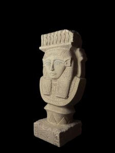 Large Goddess Hathor Statuette, Statue for the Egyptian Goddess Venus - Image 3